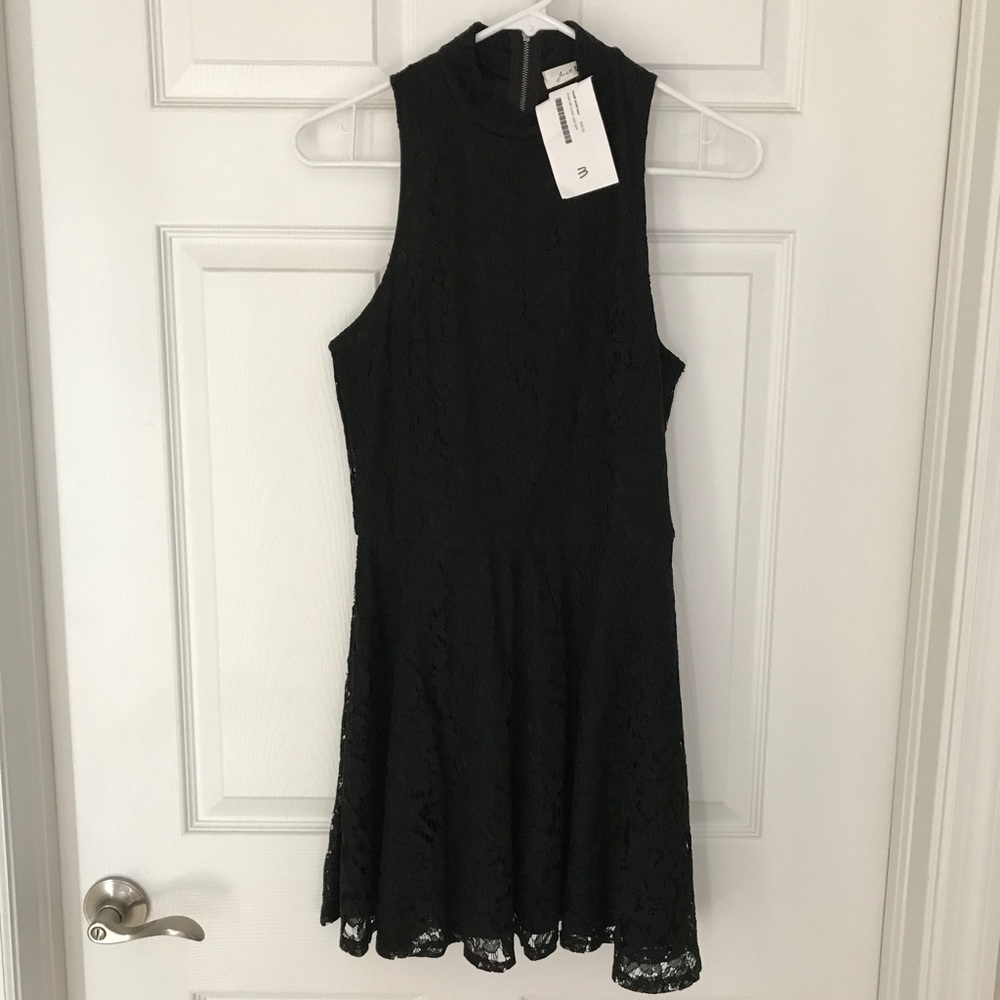 NWT Darling Mock Neck Lace Dress
